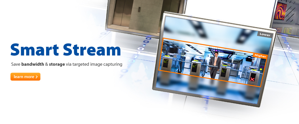 AVer introduces Smart Stream and ROI (Region of Interest) – advanced image capturing/cropping features designed to optimize bandwidth and storage for key 2-megapxiel and 3-megapixel AVer IP cameras.